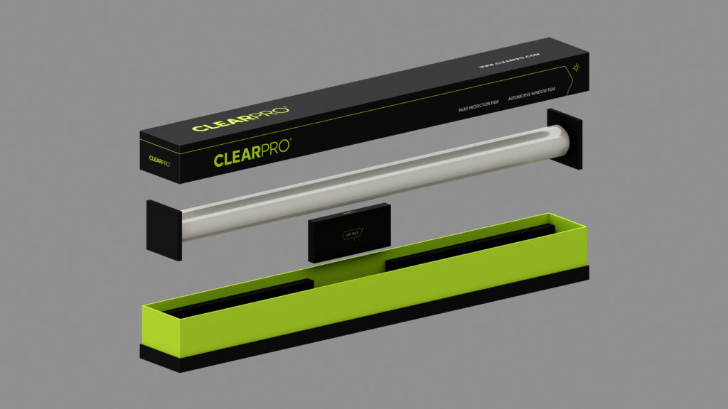 An image of the ClearPro customized packaging for car film 02